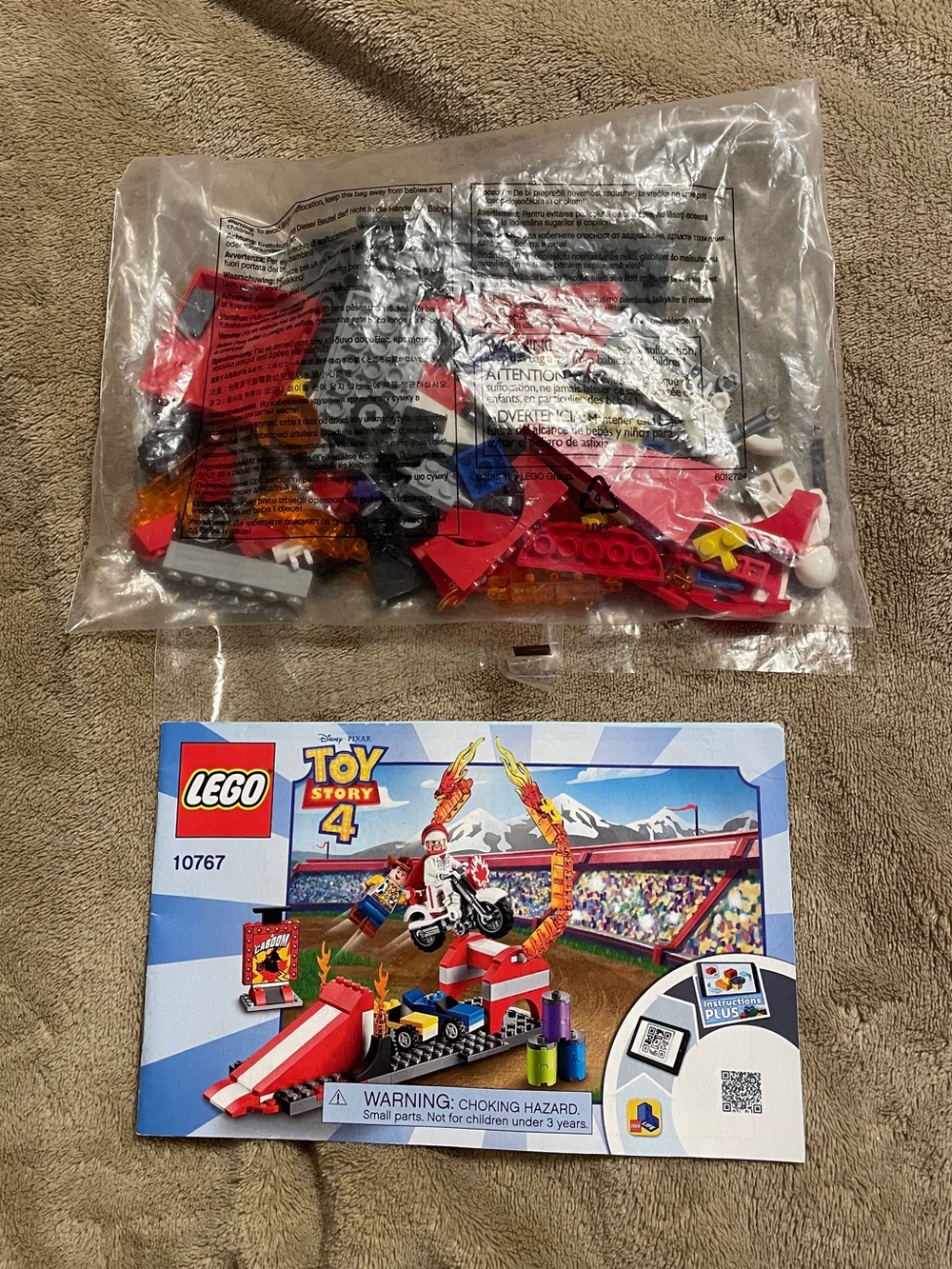 Lego Retired Toy Story 4 Ages 4+ #10767 Duke Caboom's Stunt Show